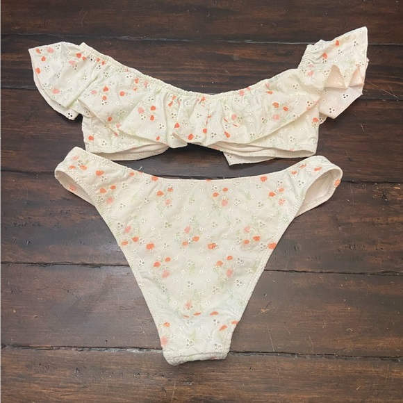 New! Dippin' Daisy's Rosewater Siren Bandeau Bikini Set S/M 1893 - Picture 8 of 12